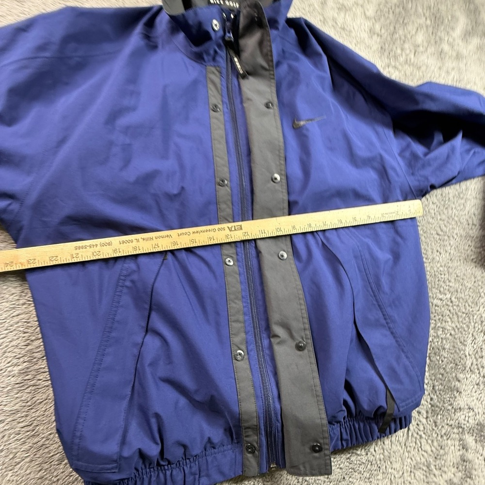 Nike Golf Mens M Storm Fit Windbreaker Jacket Full Zip Blue Gray Outdoor - Picture 5 of 8
